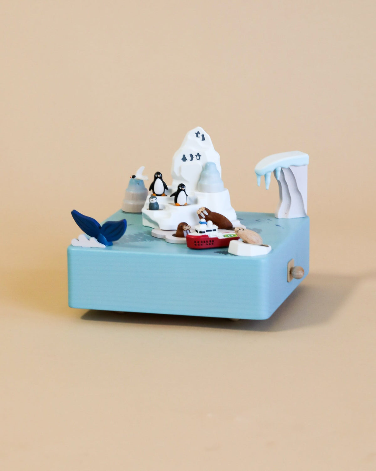 Wooden Antarctica Music Box