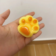 Handmade Silicone Caramel Cat Paw Stress Relief Squishy Toy