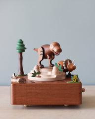 Wooden Dinosaur Music Box